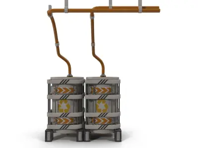 Sci fi Reservoir 3D model