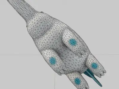 Sea Creature Low-poly 3D model