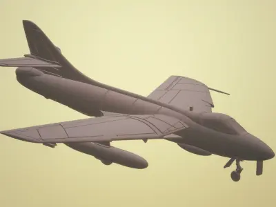 HAWKER HUNTER MK-56 1-72 SCALE HIGHLY DETAILED MODEL 3D print model