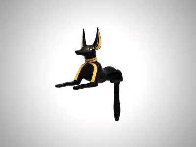 Egyptian Anubis Dog 3D model