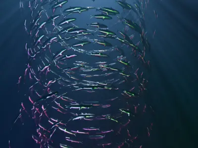 Metal Sardines tornado 3D model