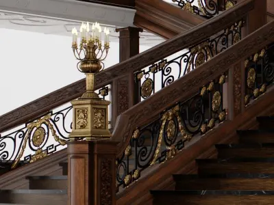 Titanic - Interior - Assets Pack Low-poly 3D model