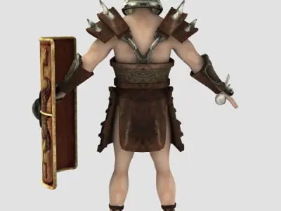 Spartacus for Unity Low-poly 3D model