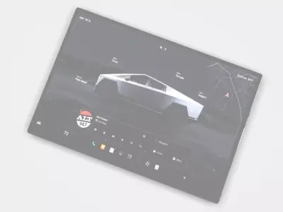 Cybertruck Car Screen 3D model