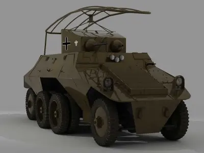 STEYR ADGZ M35- FU- SPAHWAGEN  3D model