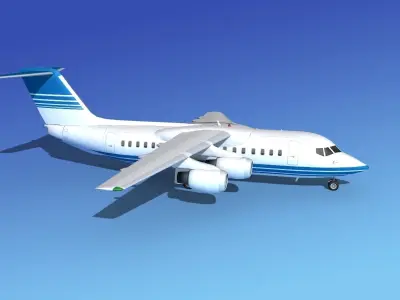BAe 146-200 Corporate 3 3D model