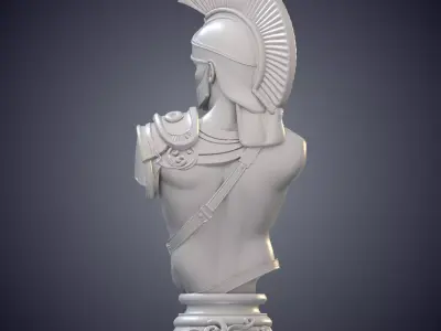 Roman Centurion Armor Historical Soldier Sculpture PM-1026 3D print model