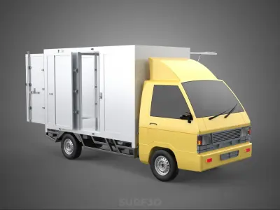 BOX TRUCK PICKUP BAKKIE WIND DEFLECTOR TRAILER ROOF SPOILER CAB 3D model