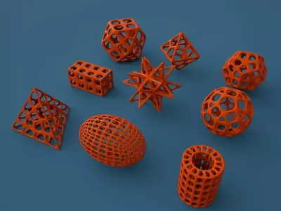 Standard geometric primitives 2 3D print model