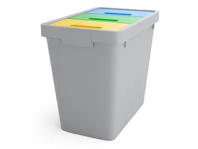 Mattiussi Ecologia Polymax Waste Bin Free 3D model