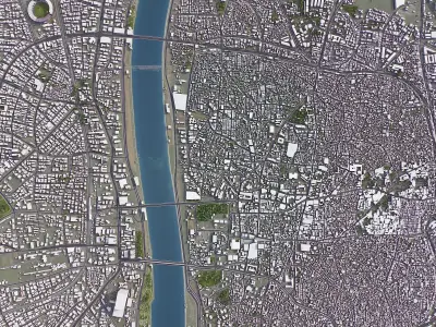 Ahmedabad Low-poly 3D model