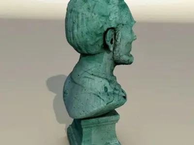 Abraham Lincoln patina bust 3D model