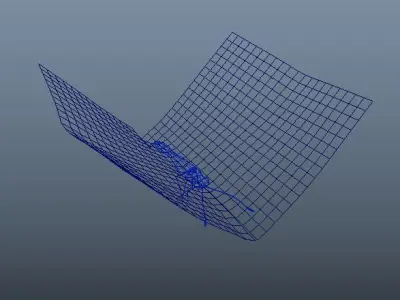 Butterfly flying Low-poly 3D model