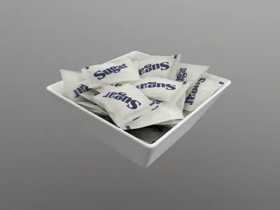 Dry Condiment Packets - High-Quality 3D Models 3D model