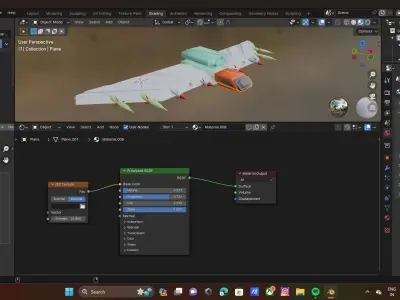 airoplane Low-poly 3D model