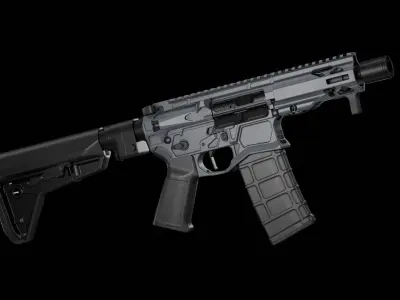 Quentin Defense ARQ - 15 Low-poly 3D model