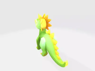 Lowpoly dinasaur Low-poly 3D model