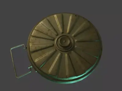 tellermine 35 Low-poly 3D model