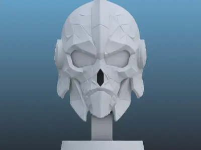 Cyber-Skull Bust PM-105 3D print model