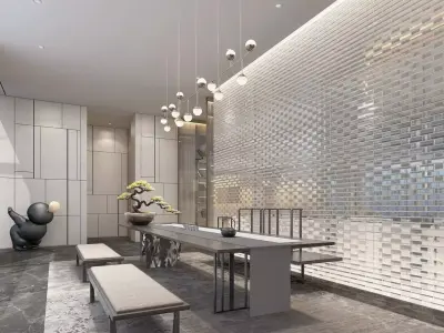 sales center New room style 3D model