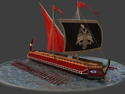 Greek Warship 3D model