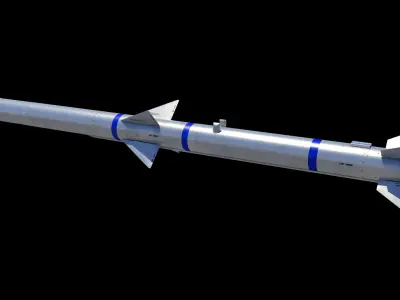 AIM-120A AMRAAM 3D model 3D model