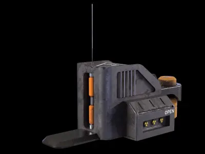 Scifi model generator Low-poly 3D model