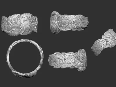 EAGLE STL 3D model