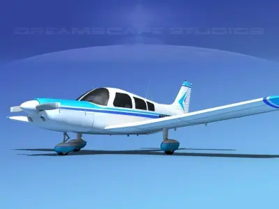 Piper PA-28-235 Cherokee V11 3D model