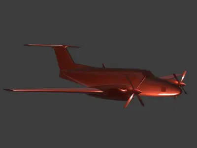 Beechcraft King Air B200 ready for 3D printing 3D print model