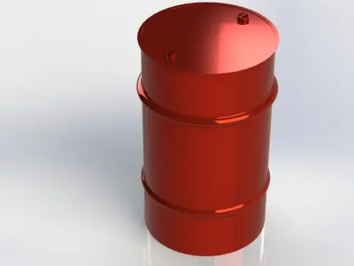 Metal Barrel 3D model