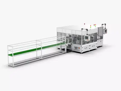 Automatic Circuit Board Robot Handling and Testing Machine 3D model