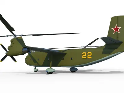 Kamov Ka-22 3D model