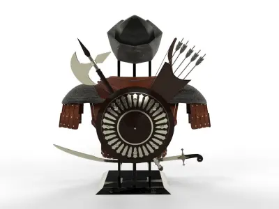 Ressurection Ertugrul Costumes 3D model