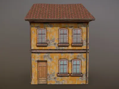 Forgotten House 8 Low-poly 3D model