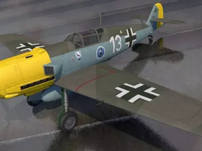 Messerschmitt Bf-109 E-3 Emil 3D model