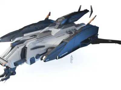 Sci-Fi - Aircraft - Iron 039M 3D model