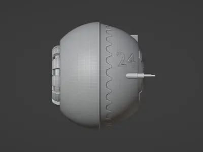  Drone Flying Hawk Eye Gameready 3D model