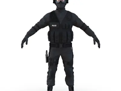 SWAT Man Mediterranean 3D model