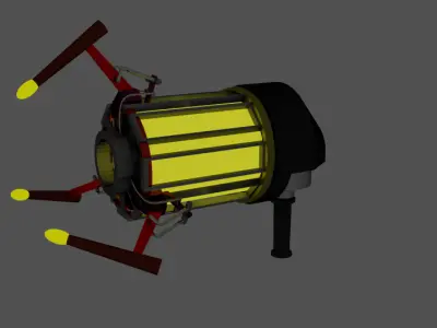 plazma gun 3D model