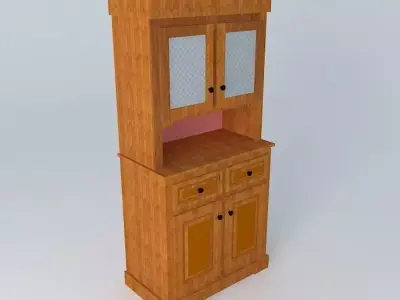 Dining Room Hutch Grandmas Free 3D model