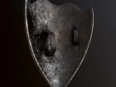Medieval Shield Low-poly 3D model