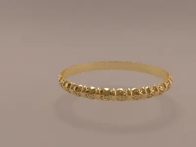 moroccan jewelry bracelet models 3D model