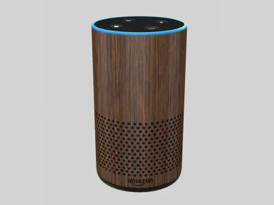 Amazon Echo New Walnut 3D model
