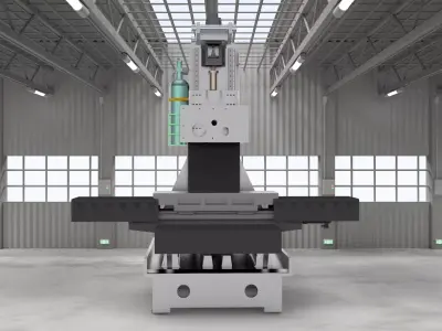 Vertical milling machine 3D model