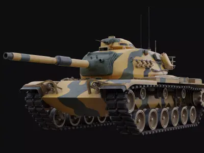 M60A3 Patton - Desert Camo 3D model