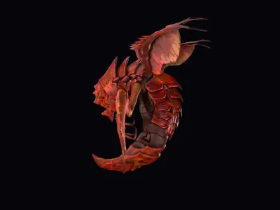 Drone Warrior  Low-poly 3D model