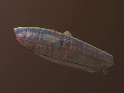 Boat Progress 2 Low-poly 3D model