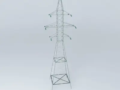 Transmission line tower 23 Ulbrokas Dzelzavas street Riga Latvia Free 3D model