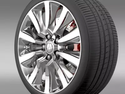 Acura RLX Sport Hybrid wheel 3D model